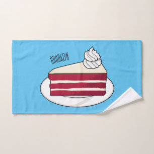 Ilustracion personalizado de tarta de terciopelo r