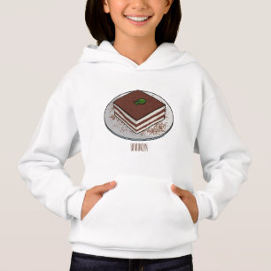 Ilustracion personalizado de tarta de Tiramisu