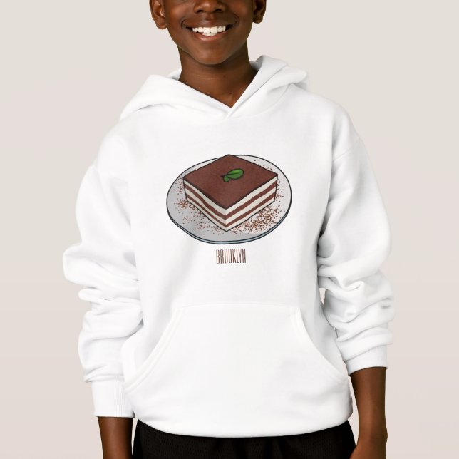 Ilustracion personalizado de tarta de Tiramisu (Anverso)