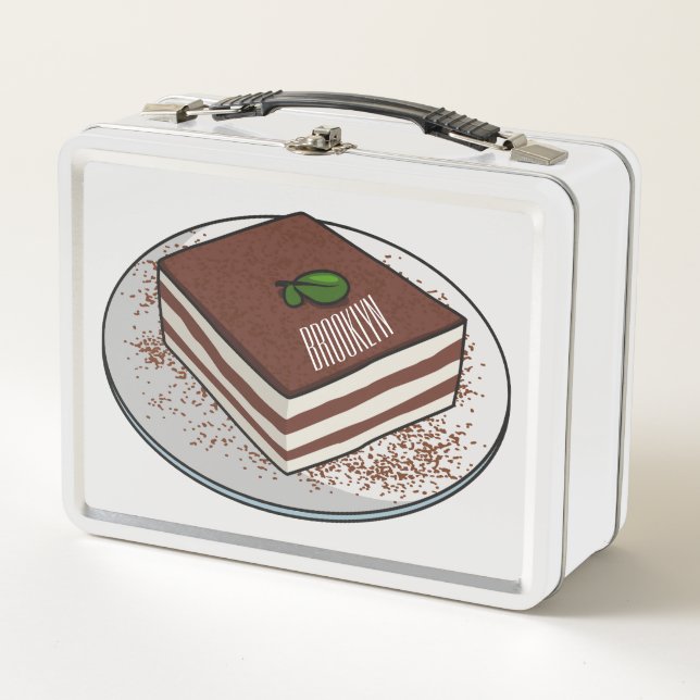 Ilustracion personalizado de tarta de Tiramisu (Anverso)