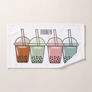 Ilustracion personalizado de té de burbujas
