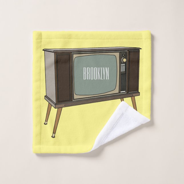 Ilustracion personalizado de televisión (Toallita)
