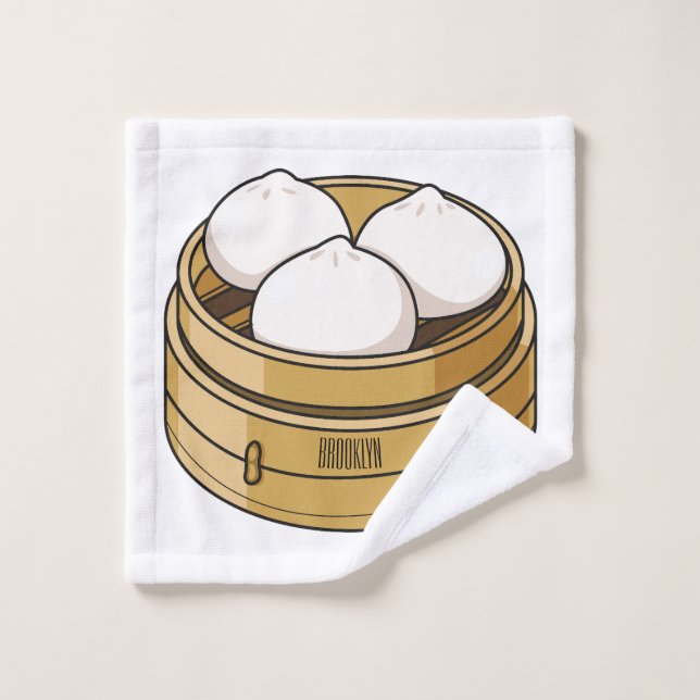 Ilustracion personalizado Dim sum (Toallita)