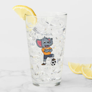 Ilustracion personalizado futbolista elefante
