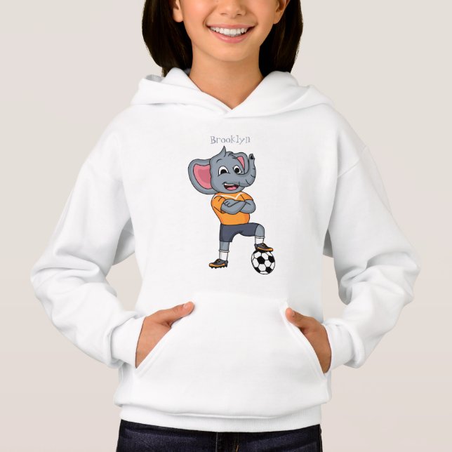 Ilustracion personalizado futbolista elefante (Anverso)