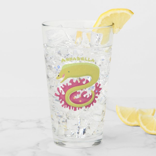 Ilustracion personalizado gracioso de moray verde (Reverso (hielo))