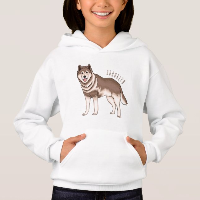 Ilustracion personalizado husky siberiano (Anverso)