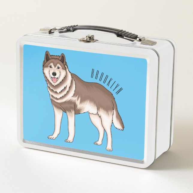 Ilustracion personalizado husky siberiano (Anverso)