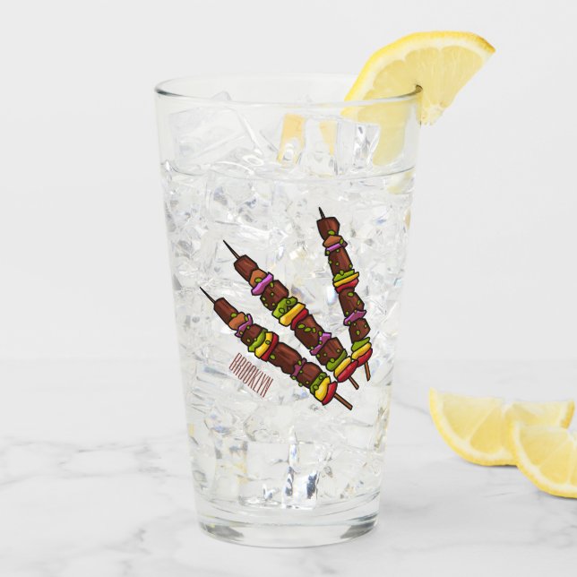 Ilustracion personalizado kebab o kabob (Reverso (hielo))