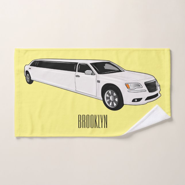 Ilustracion personalizado limusina (Toalla de mano)
