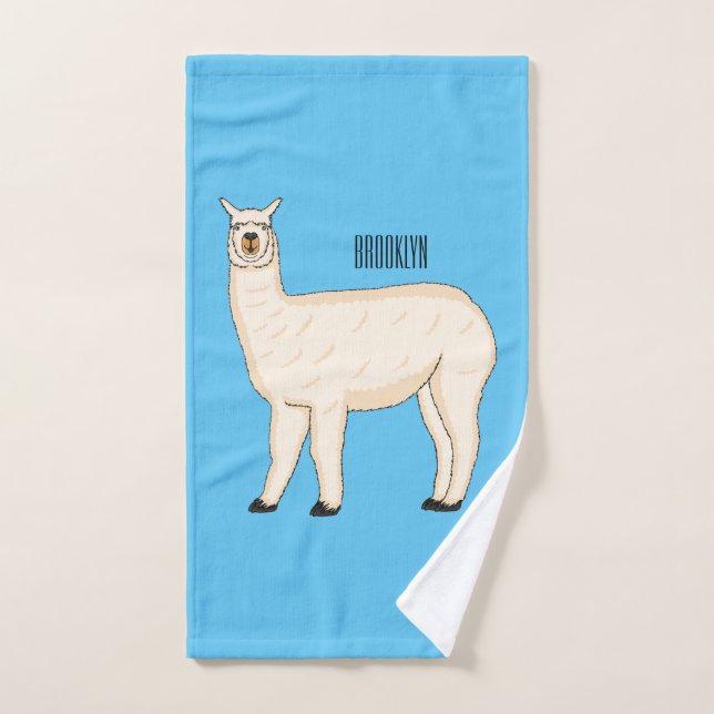 Ilustracion personalizado Llama (Toalla de mano)