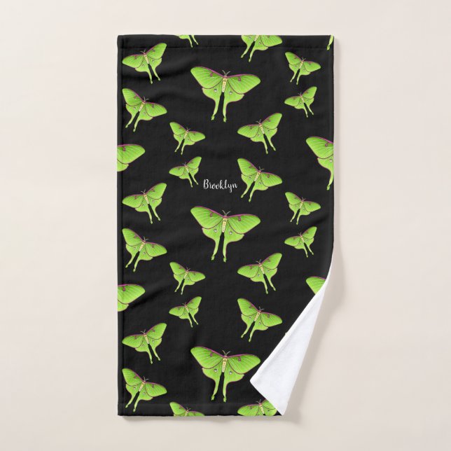 Ilustracion personalizado Luna Moth (Toalla de mano)