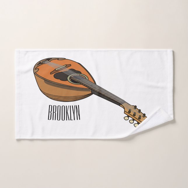 Ilustracion personalizado Mandolin (Toalla de mano)