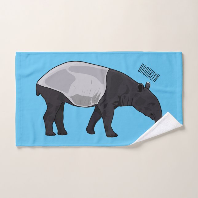 Ilustracion personalizado Tapir (Toalla de mano)