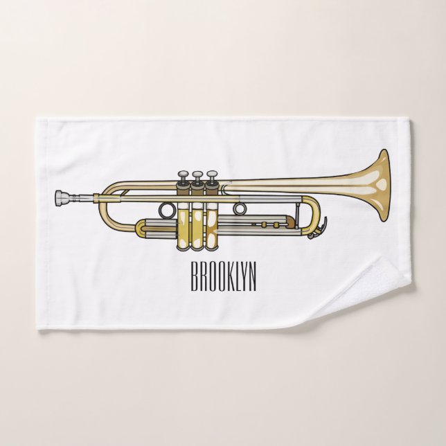 Ilustracion personalizado Trumpet (Toalla de mano)