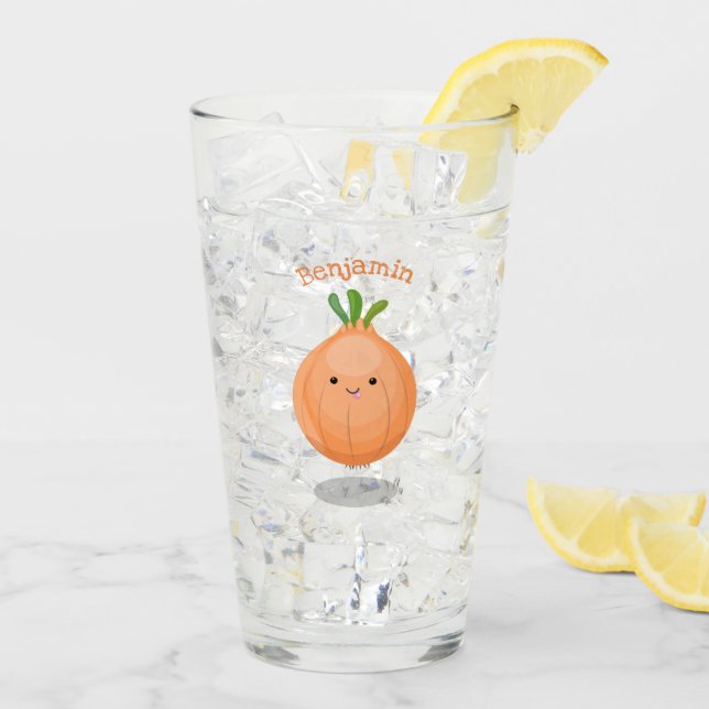 Ilustracion personalizado verde de cebolla marrón  (Reverso (hielo))