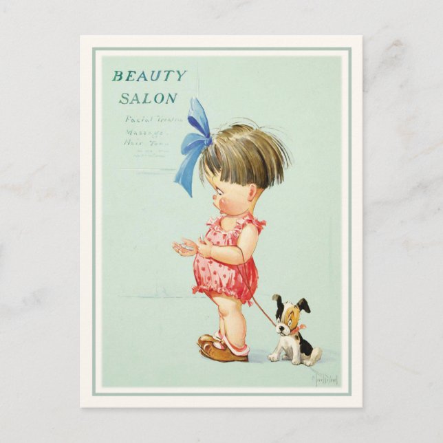 Ilustracion postal Cute Charles Twelvetrees (Anverso)