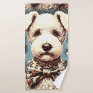 Ilustracion Retro Bedlington Terrier