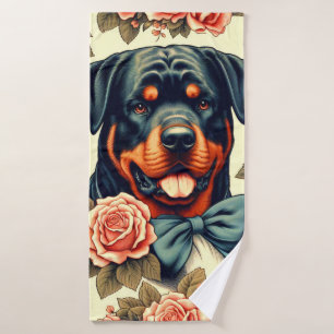 Ilustracion Retro Rottweiler