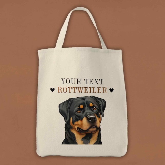 Ilustracion Rottweiler Bolsa de doggy Regalo de di (Subido por el creador)