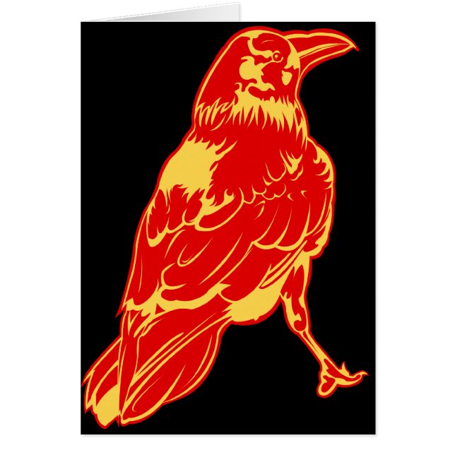 Ilustracion solitario del cuervo (Frente)