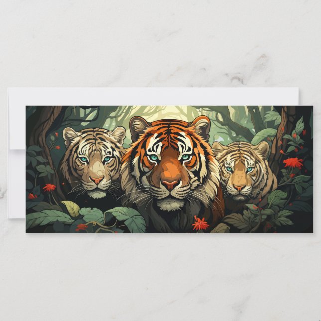 Ilustracion Tigres de texto personalizado (Anverso)