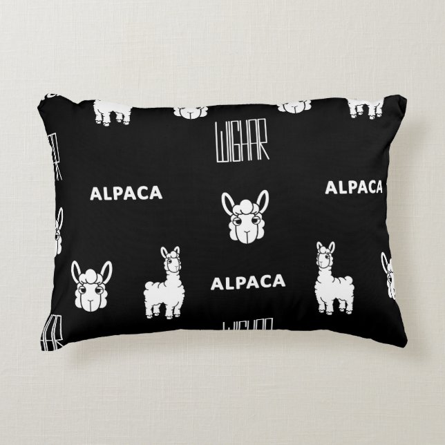 Ilustracion vectorial Almohada alpaca por Wighar (Anverso)