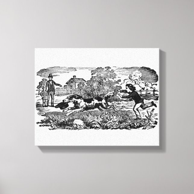 Ilustracion victoriano de arte mascota antiguo (Anverso)