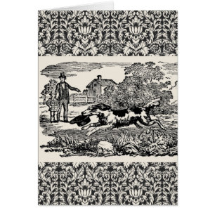 Ilustracion victoriano de arte mascota antiguo