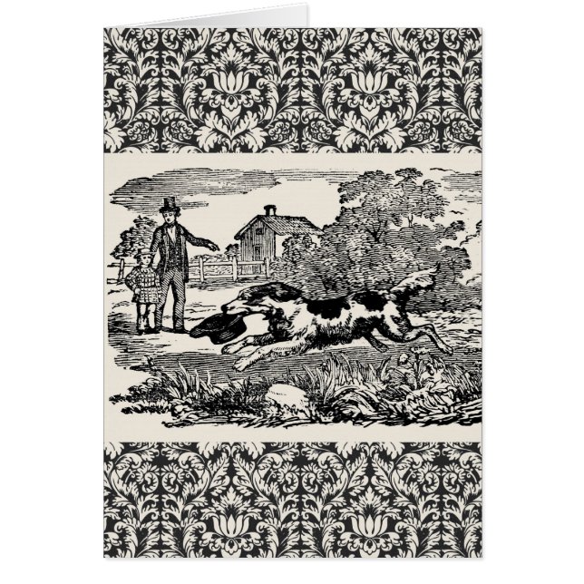 Ilustracion victoriano de arte mascota antiguo (Frente)