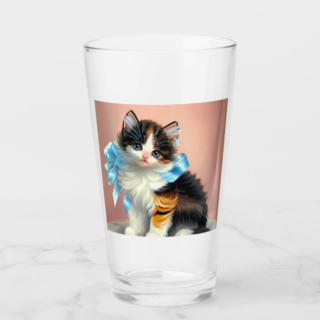 Ilustracion Vintage Calico Kitten (Anverso)