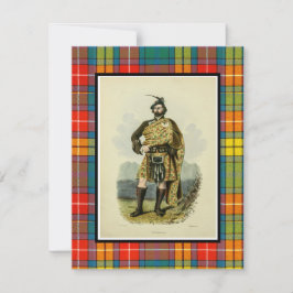 Ilustración vintage de Buchanan Scottish Clansman