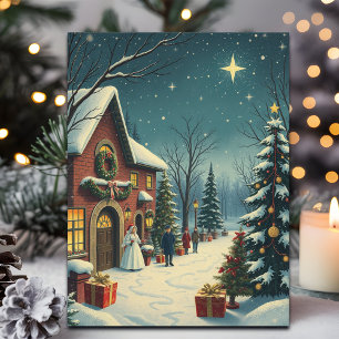 Ilustración Vintage de Navidad
