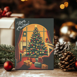 Ilustración Vintage de Navidad