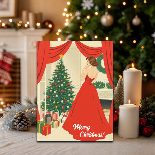 Ilustración Vintage de Navidad