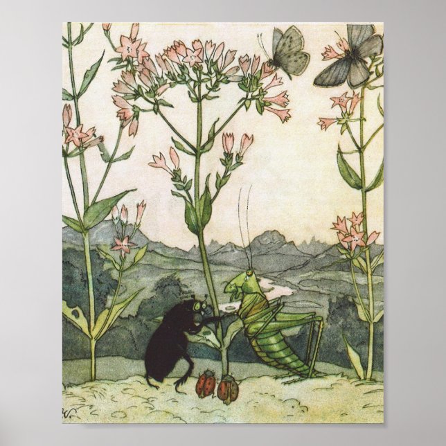 Ilustración Vintage Else Wenz-Vietor Póster (Frente)