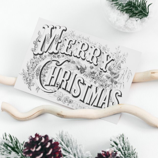 Ilustracion Vintage Feliz Navidad 1876 (Subido por el creador)