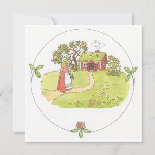 Ilustracion Vintage La Pequeña Vieja Elsa Beskow