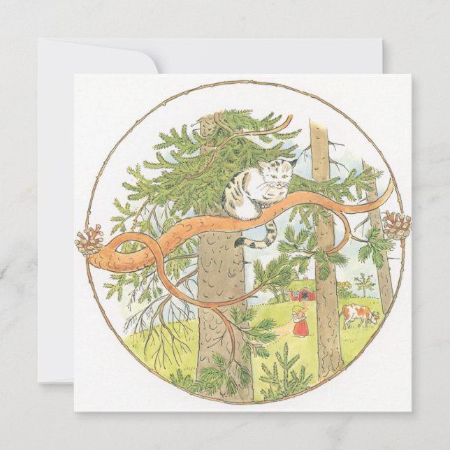 Ilustracion Vintage La Pequeña Vieja Elsa Beskow (Anverso)