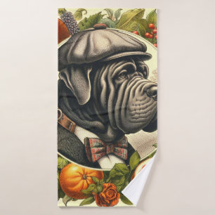 Ilustracion Vintage Napolitano Mastiff