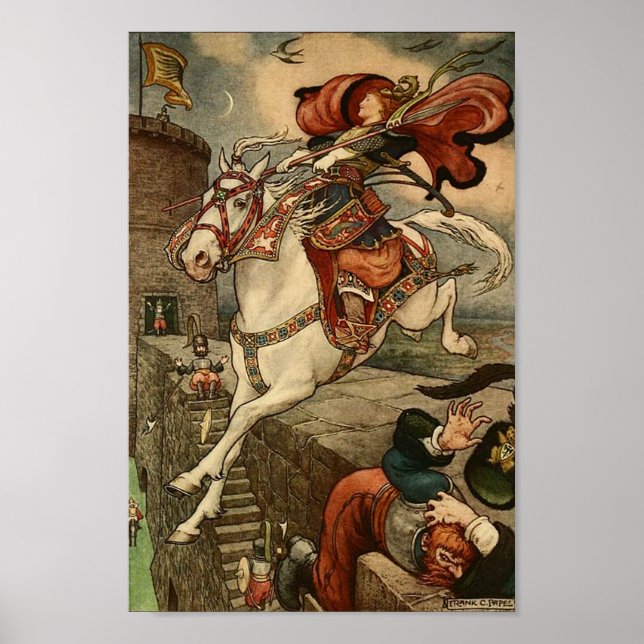 Ilustración Vintage Póster de Frank C. Pape (Frente)