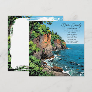 Ilustración y poema del condado de Door, Wisconsin