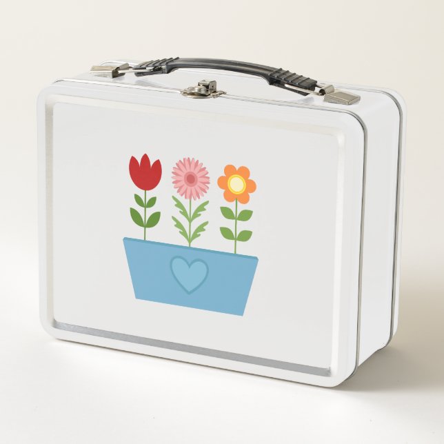 Ilustraciones de flores en un lienzo de caja de la (Anverso)