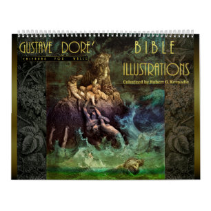 Ilustraciones de la biblia del calendario de pared