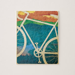 Ilustraciones de la bici - ROMPECABEZAS con lata -
