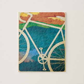 Ilustraciones de la bici - ROMPECABEZAS con lata -