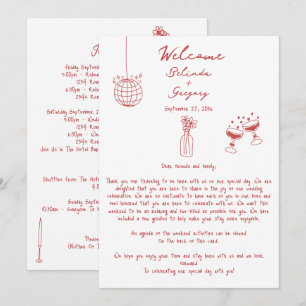 Ilustraciones de mano dibujados Boda de marrón Iti