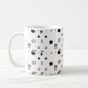 Ilustraciones de taza de café con leche caliente n