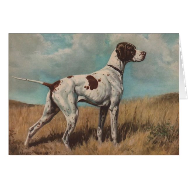 Ilustraciones del vintage - el perro del (Anverso (Horizontal))