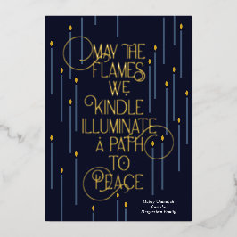 Ilustrar un camino hacia la tarjeta Hanukkah Relie